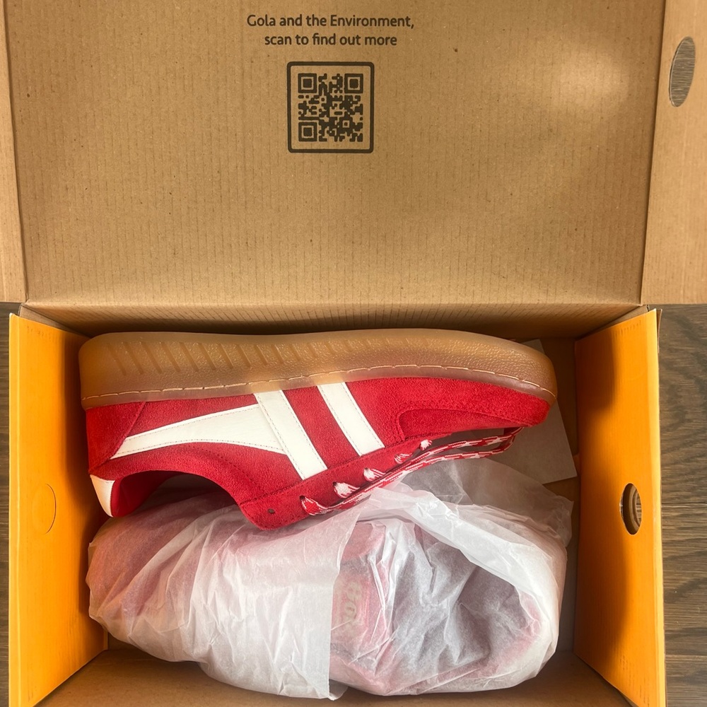 Gola Red and White Athletic Shoes- Size 8 New in Box